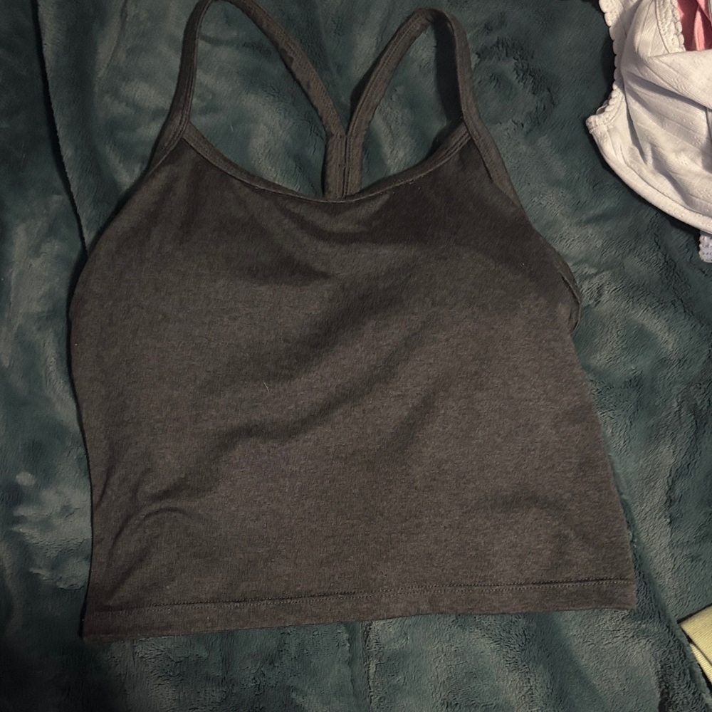 Kyodan Charcoal Gray Crop Tank Top